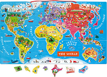 Magnetic World Puzzle English Version