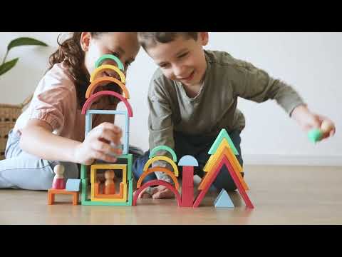 Rainbow Wooden Blocks