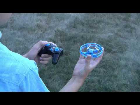 Sky Lighter Glow Disc Drone - RC Light Up UFO Blue