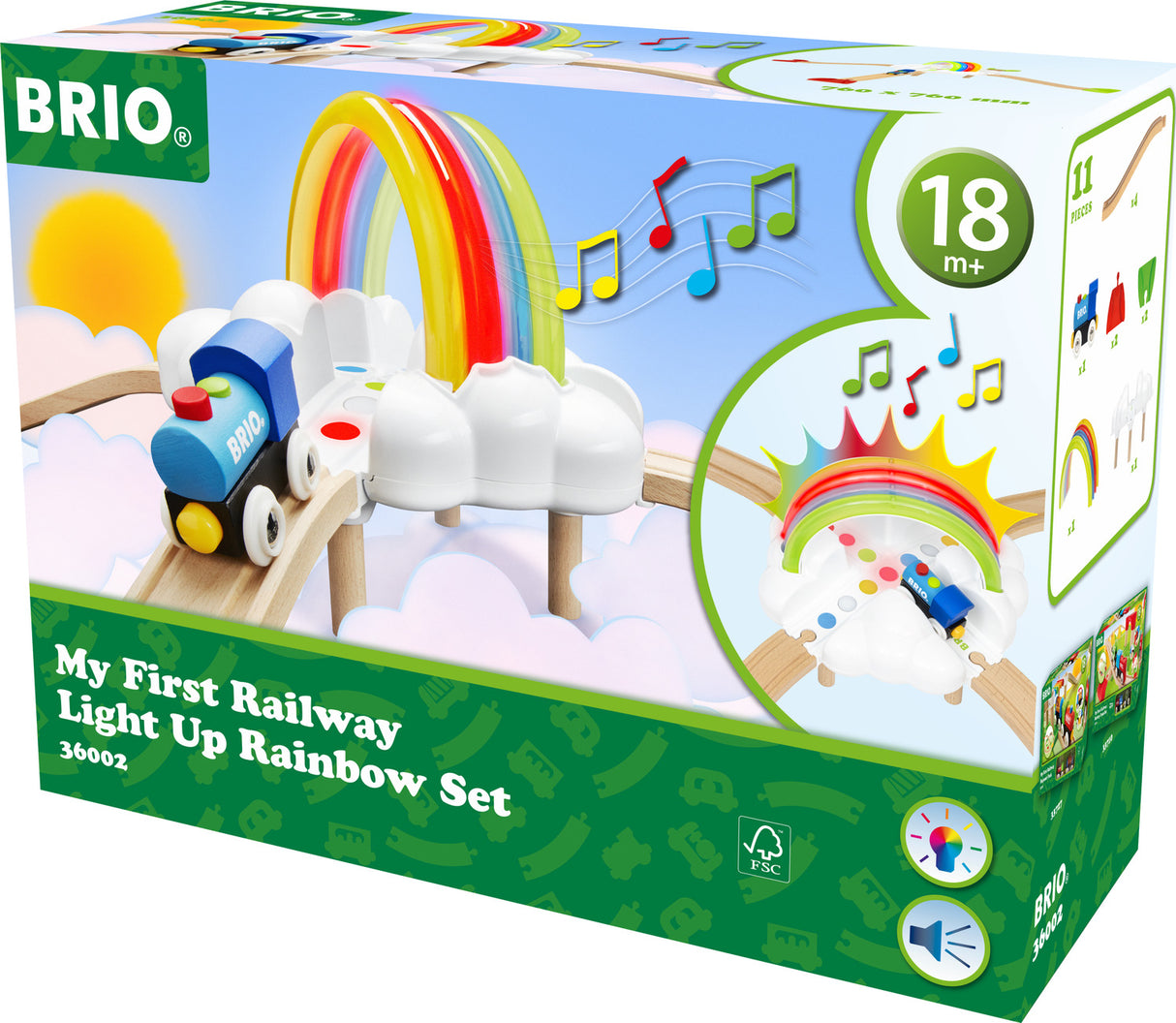 My First Railway Light Up Rainbow Set