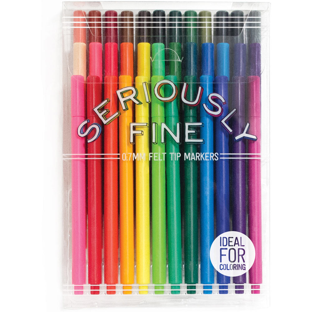 Seriously Fine Felt Tip Markers