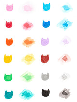 Cat Parade Twist-Up Watercolor Gel Crayons - Set of 12