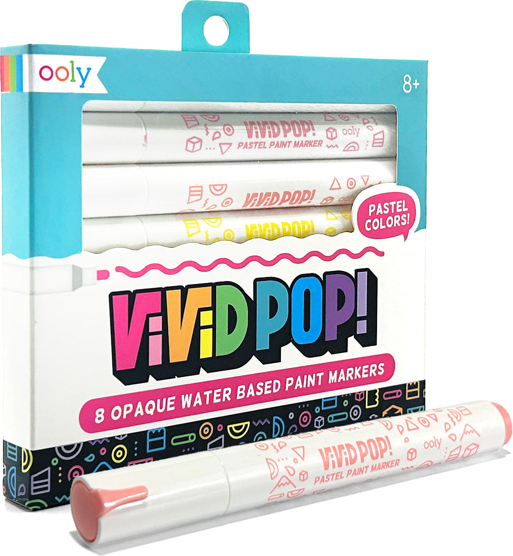 Vivid Pop! Water Based Paint Markers - Pastel