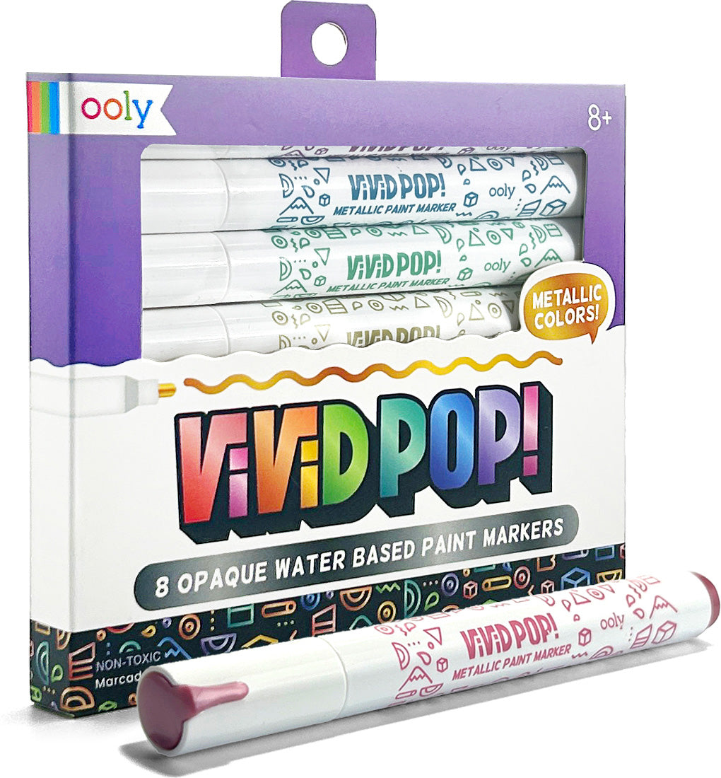 Vivid Pop! Water Based Paint Markers - Metallic