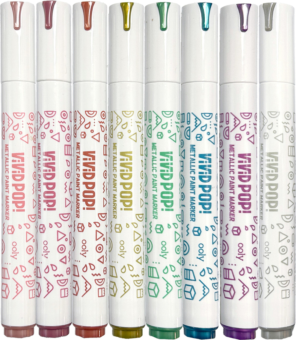 Vivid Pop! Water Based Paint Markers - Metallic