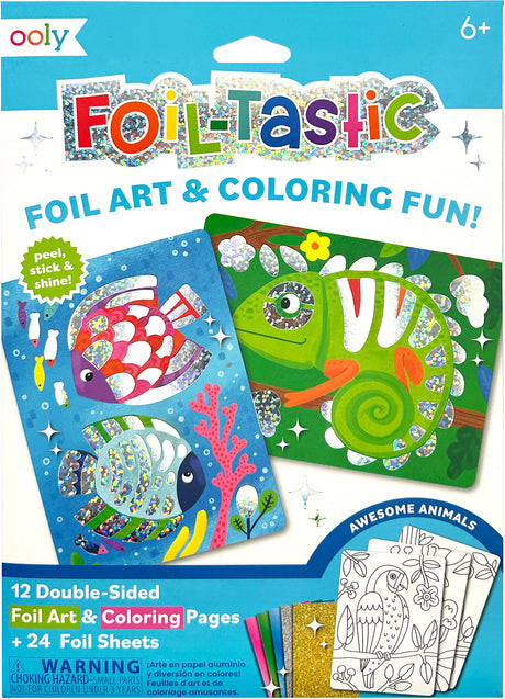 Foil-tastic Foil Art & Coloring Awesome Animals