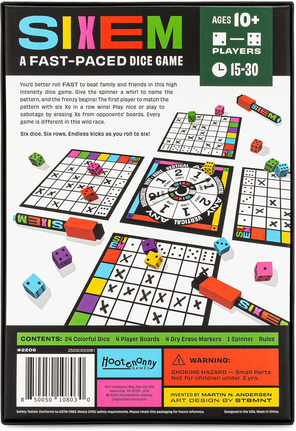 Sixem Dice Game – The Wee Loft