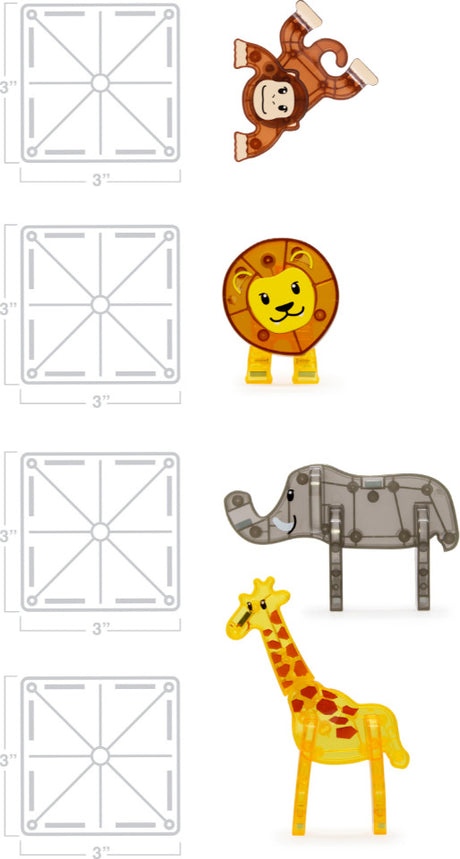 Magna-Tiles Safari Animals 25-Piece Set